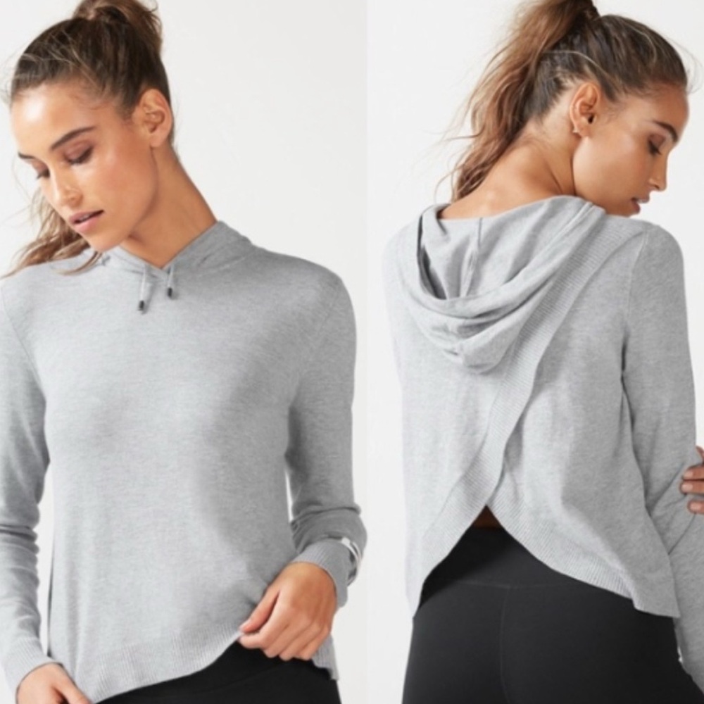 Fabletics Josie Sweater Gray Long Sleeve